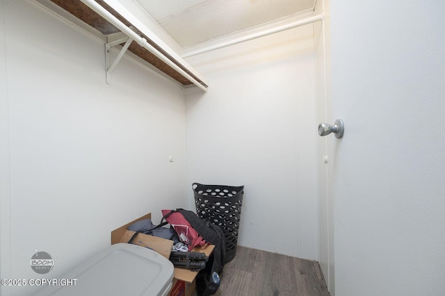 1801 W That Rd, Wasilla, AK 99623 - washroom with wood finished floors