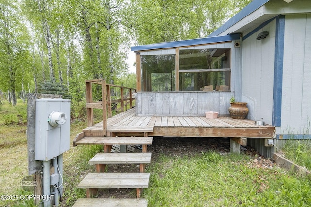 1801 W That Rd, Wasilla, AK 99623 - view of wooden terrace