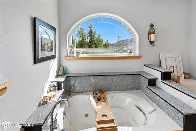 48350 Lakeside Ave, Soldotna, AK 99669 - full bathroom with a tub with jets