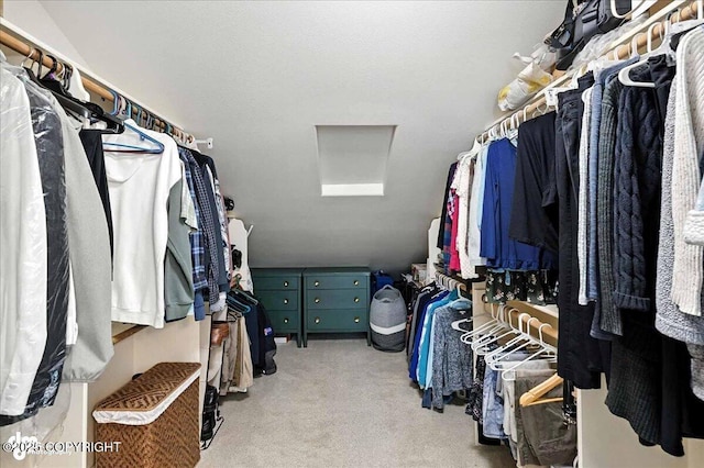 48350 Lakeside Ave, Soldotna, AK 99669 - walk in closet featuring attic access and carpet