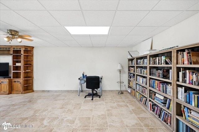 48350 Lakeside Ave, Soldotna, AK 99669 - office with a paneled ceiling