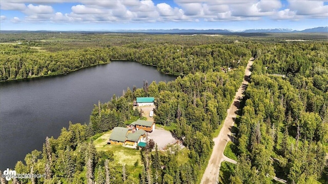 48350 Lakeside Ave, Soldotna, AK 99669 - bird's eye view of a heavily wooded area and a large body of water