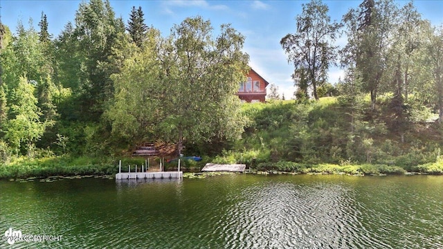 48350 Lakeside Ave, Soldotna, AK 99669 - water view featuring a dock