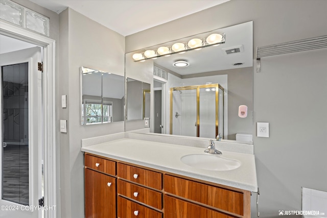 1334 K St, Anchorage, AK 99501 - full bath featuring vanity and a shower stall