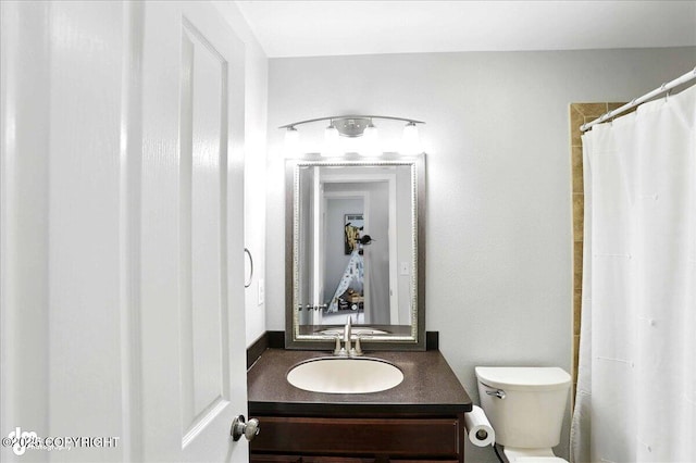 21009 River Park Dr, Eagle River, AK 99577 - full bathroom featuring vanity and curtained shower