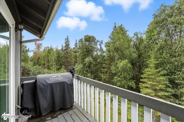 21009 River Park Dr, Eagle River, AK 99577 - wooden terrace featuring grilling area