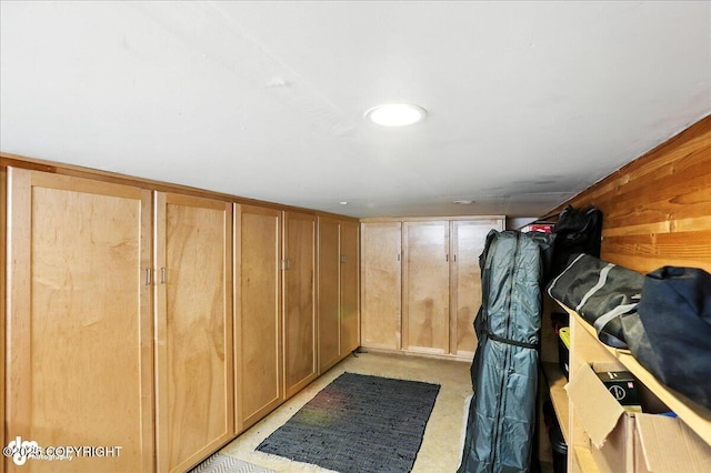 21009 River Park Dr, Eagle River, AK 99577 - detailed view of carpet floors and wood walls