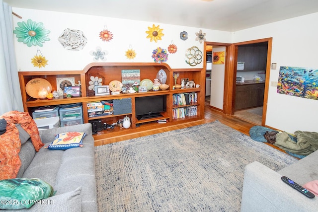 318 W 10th Ave, Anchorage, AK 99501 - living room with wood finished floors