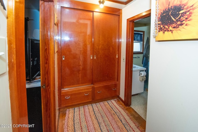 318 W 10th Ave, Anchorage, AK 99501 - hall with wood finished floors