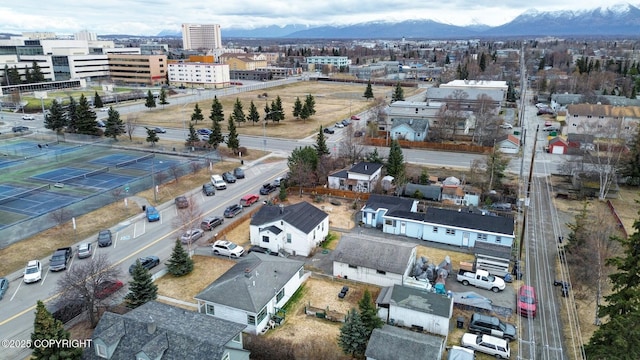 326 W 10th Ave, Anchorage, AK 99501 - bird's eye view of a mountain backdrop