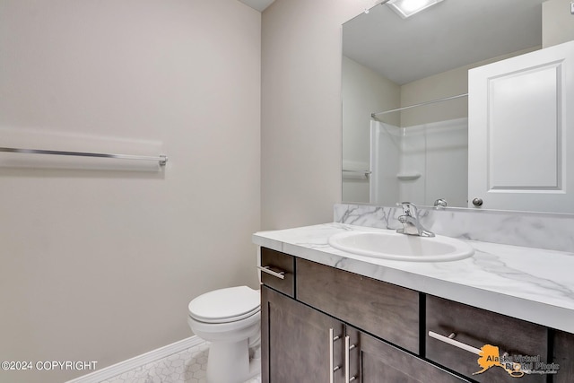 12229 Vista Ridge Loop, Eagle River, AK 99577 - bathroom with vanity and a shower