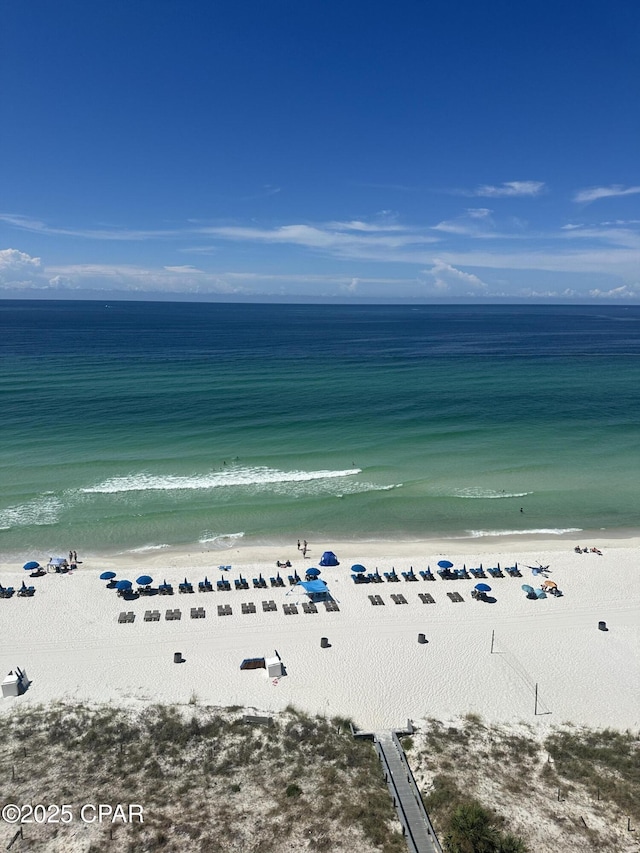 4715 Thomas Dr Unit E-13, Panama City Beach, FL 32408 - property view of water with a beach view