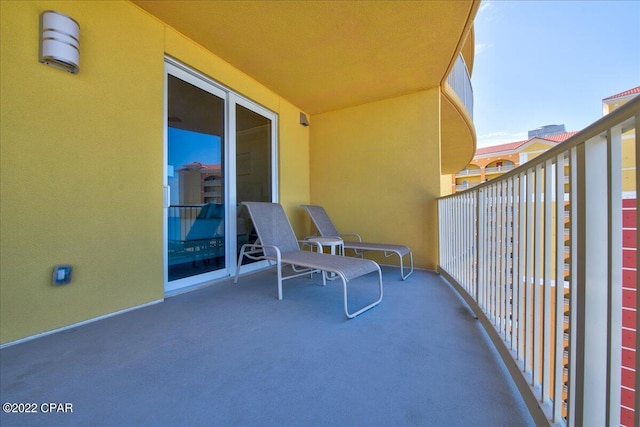 view of balcony