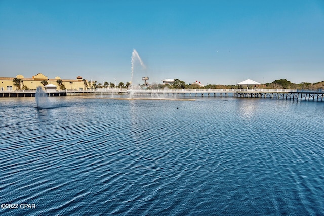 view of property view of water