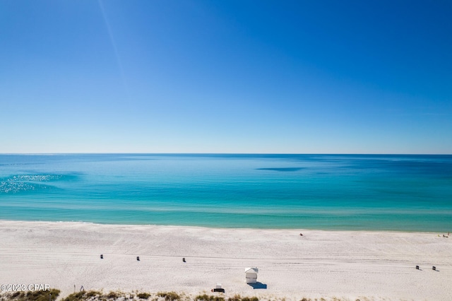 property view of water with a view of the beach