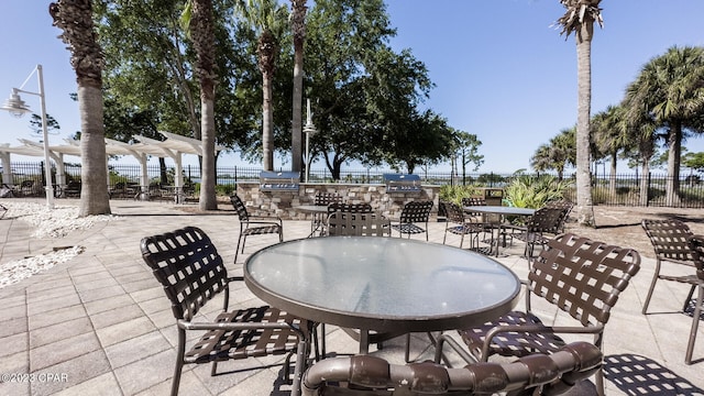 view of patio / terrace featuring area for grilling