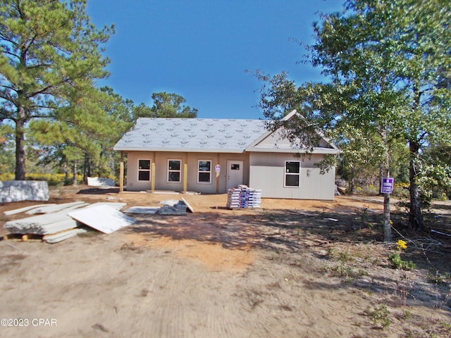 view of back of property