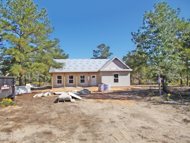 view of back of property