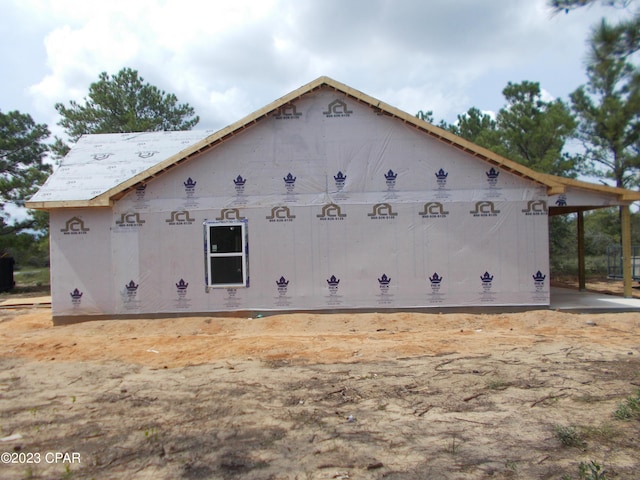 view of home's exterior