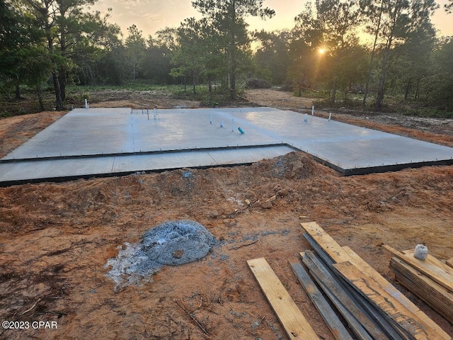 view of entry to storm shelter