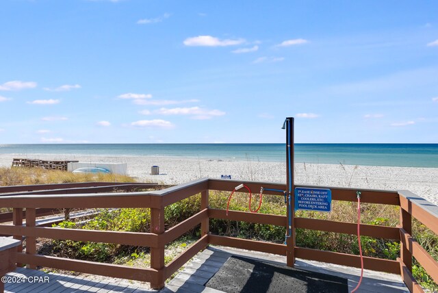 water view featuring a view of the beach