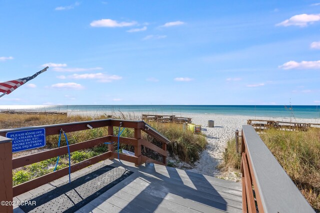 water view featuring a view of the beach