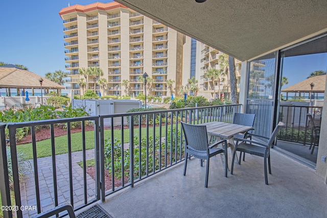 view of balcony