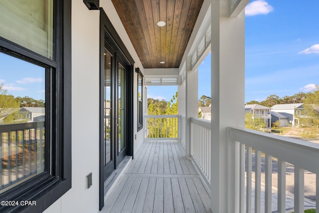 view of balcony