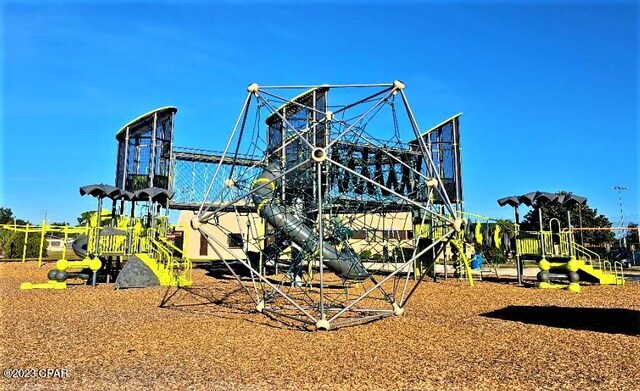 view of jungle gym