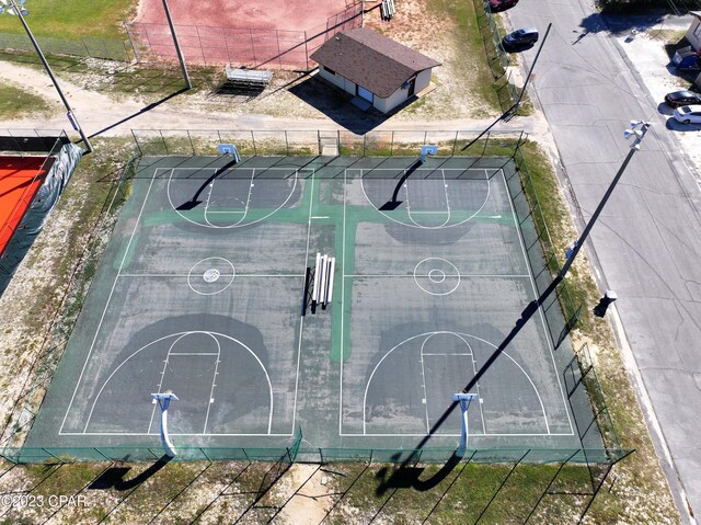 view of basketball court