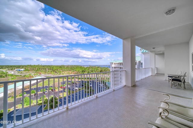 view of balcony