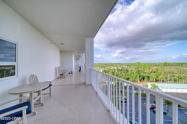 view of balcony