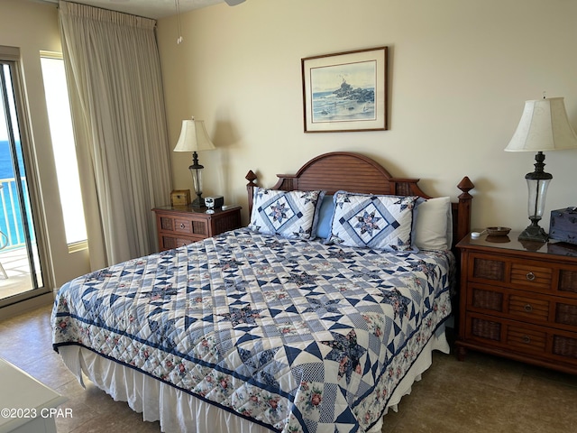 view of tiled bedroom