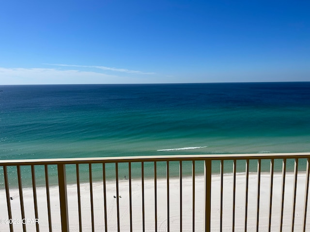 water view with a beach view