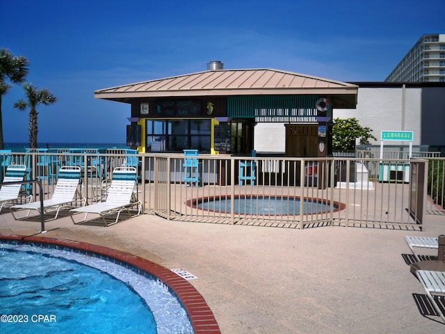 view of pool