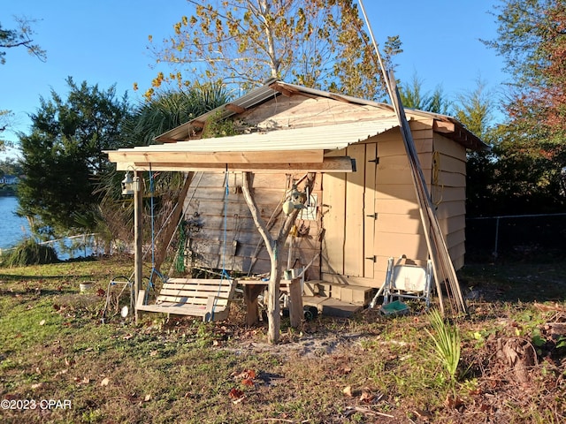 view of outdoor structure