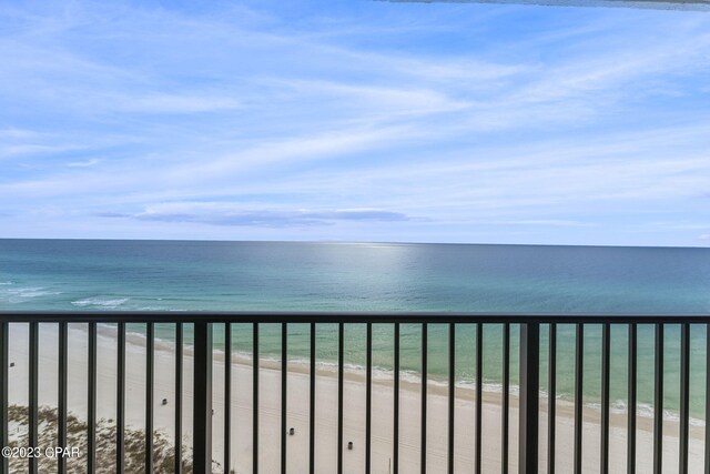 water view featuring a view of the beach