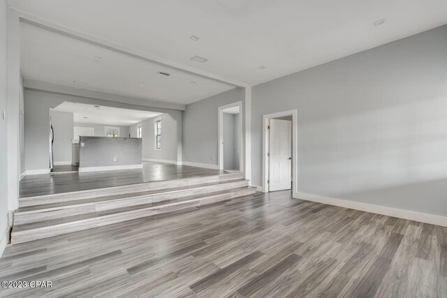 interior space with wood-type flooring