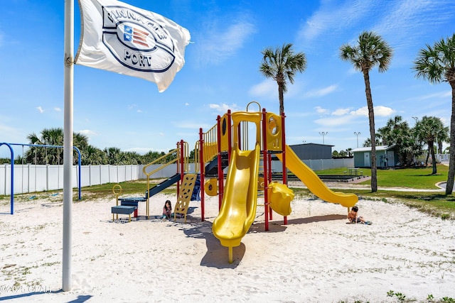 view of jungle gym