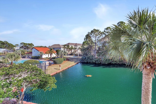 view of water feature