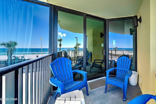 9850 S Thomas Dr Unit 211E, Panama City Beach, FL 32408 - balcony featuring a water view