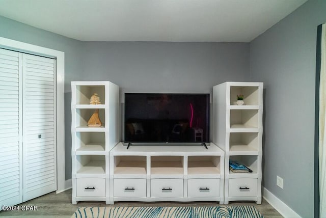 room details with wood finished floors and baseboards