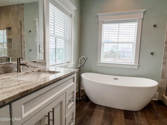 bathroom with dual vanity