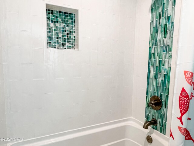 full bathroom featuring vanity,  shower combination, and toilet