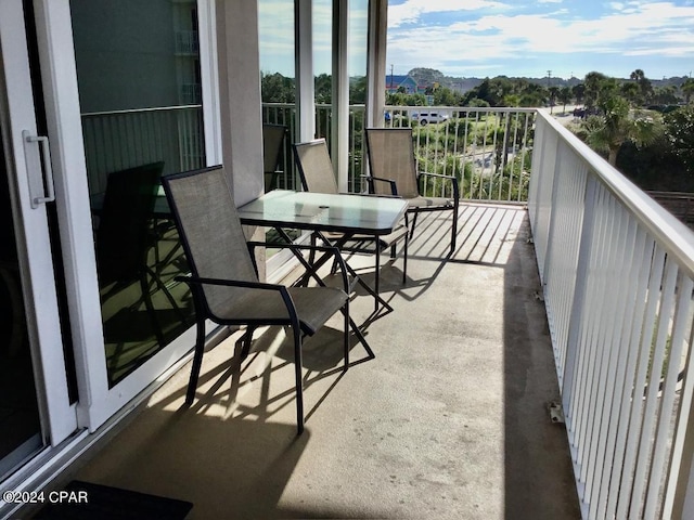 view of balcony