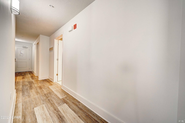 hall featuring light hardwood / wood-style floors