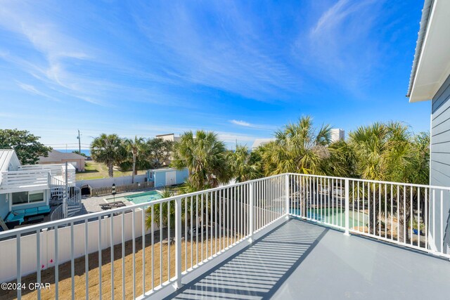 view of balcony