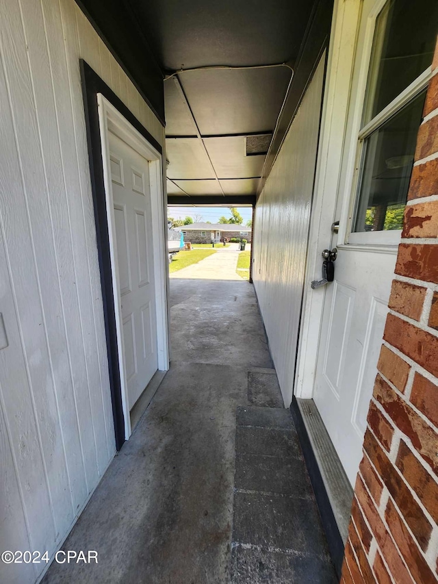 exterior space with covered porch