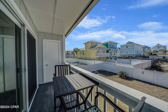 view of balcony