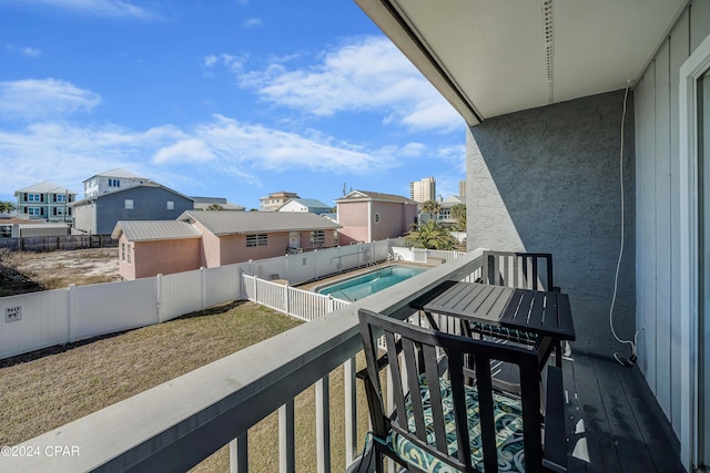 view of balcony